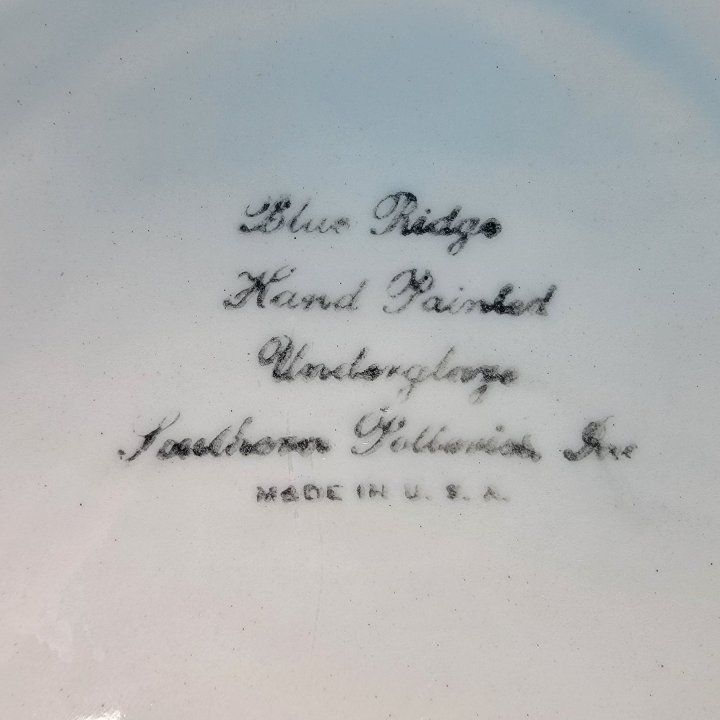 Blue Ridge Southern Potteries Plates