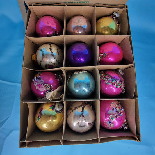 Shiny Brite Glass Ornaments in Original Box