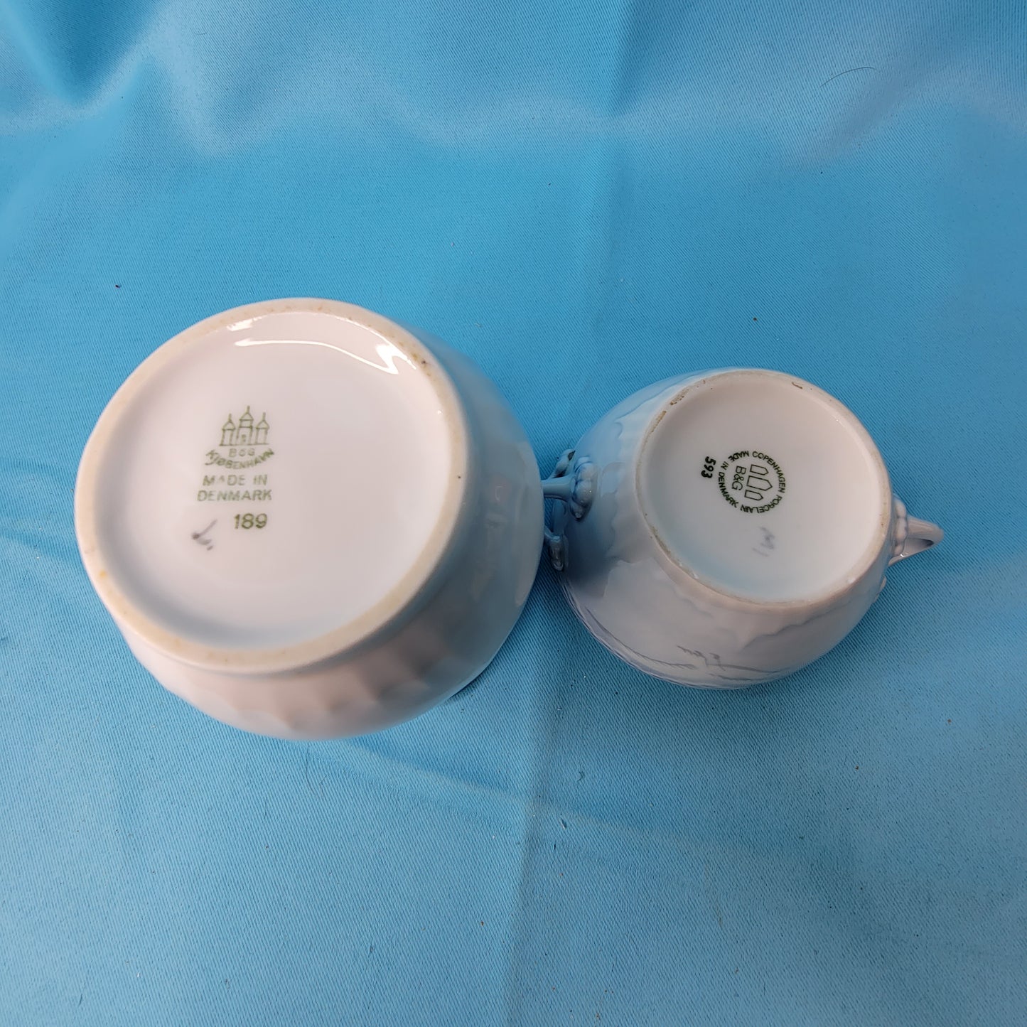 Bing and Grondahl Copenhagen Porcelain Seagull Creamer and Sugar no Lid