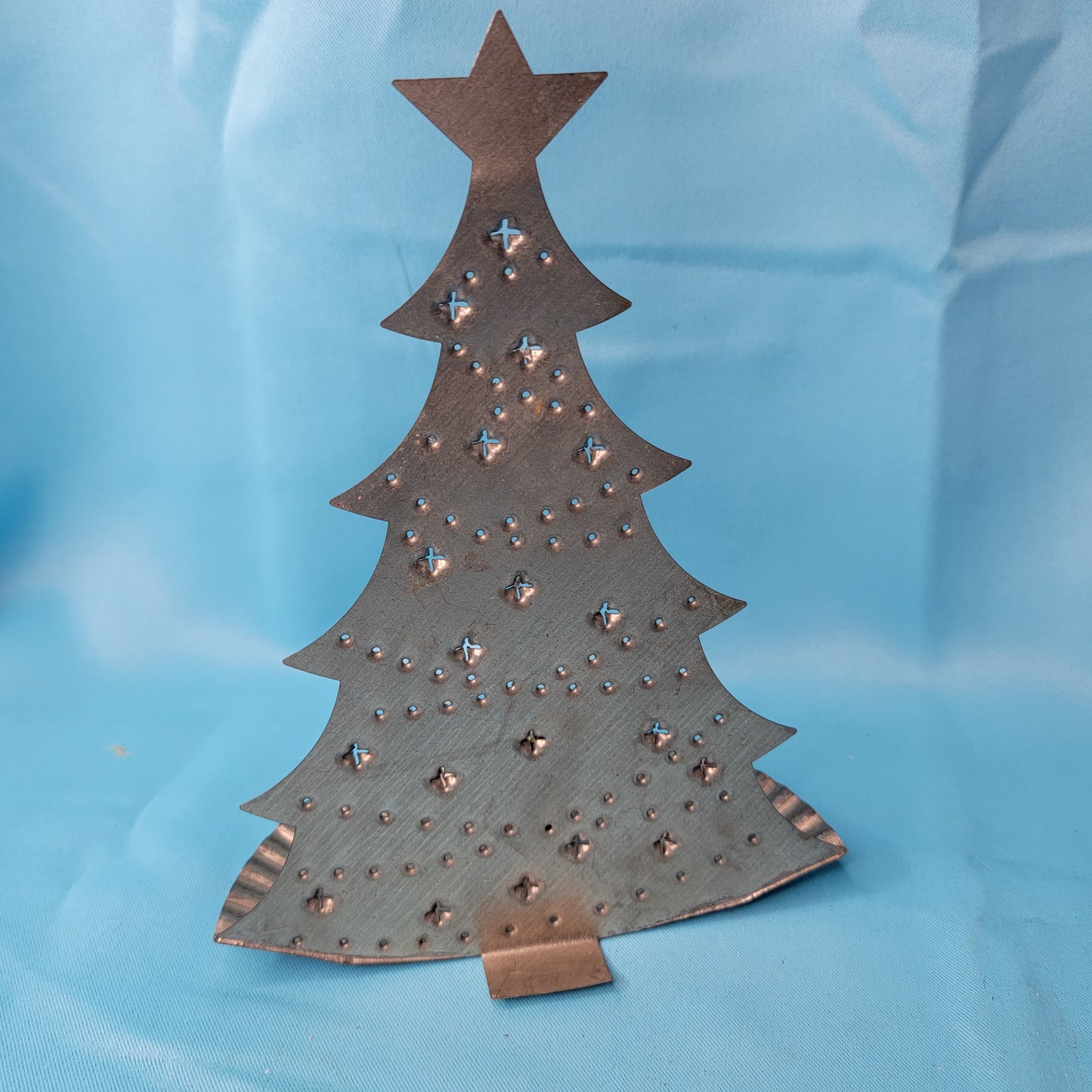 Punched Tin Christmas Tree Candle Holders Niche Lady Shop