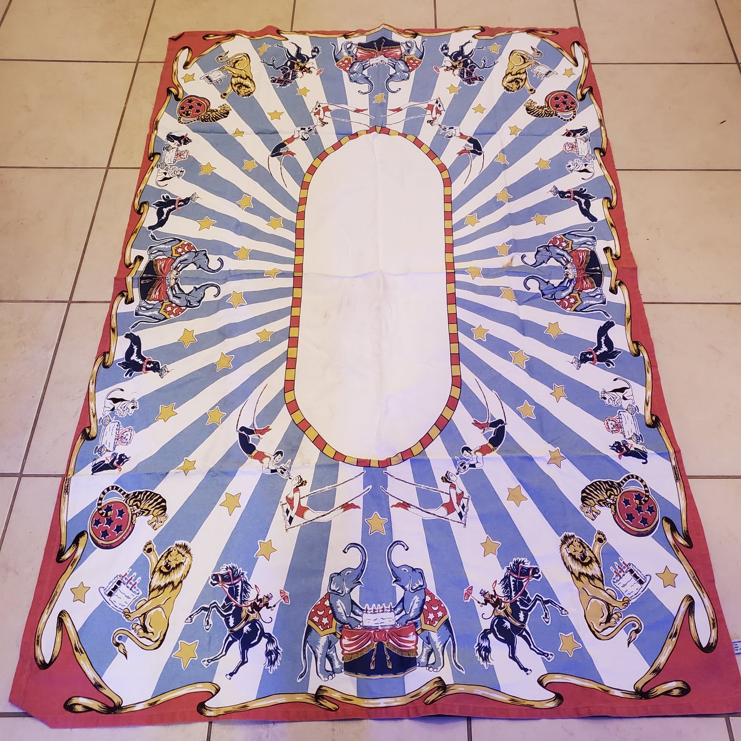 Restoration Hardware Circus Tablecloth Niche Lady Shop