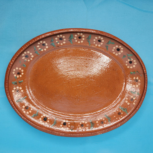 Terracotta Mexican Pottery Platter