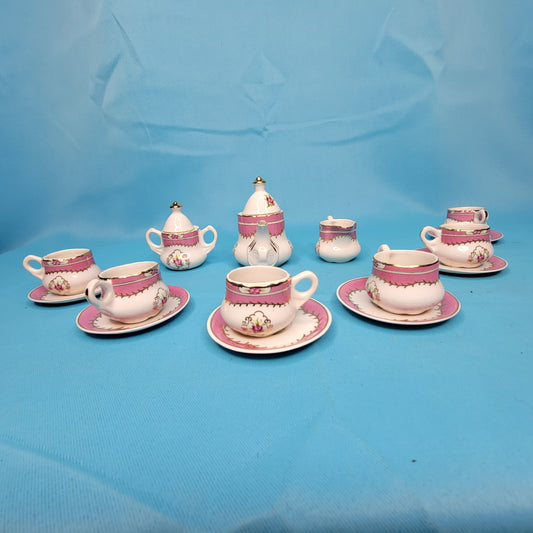 Limoges China Miniature Tea Set