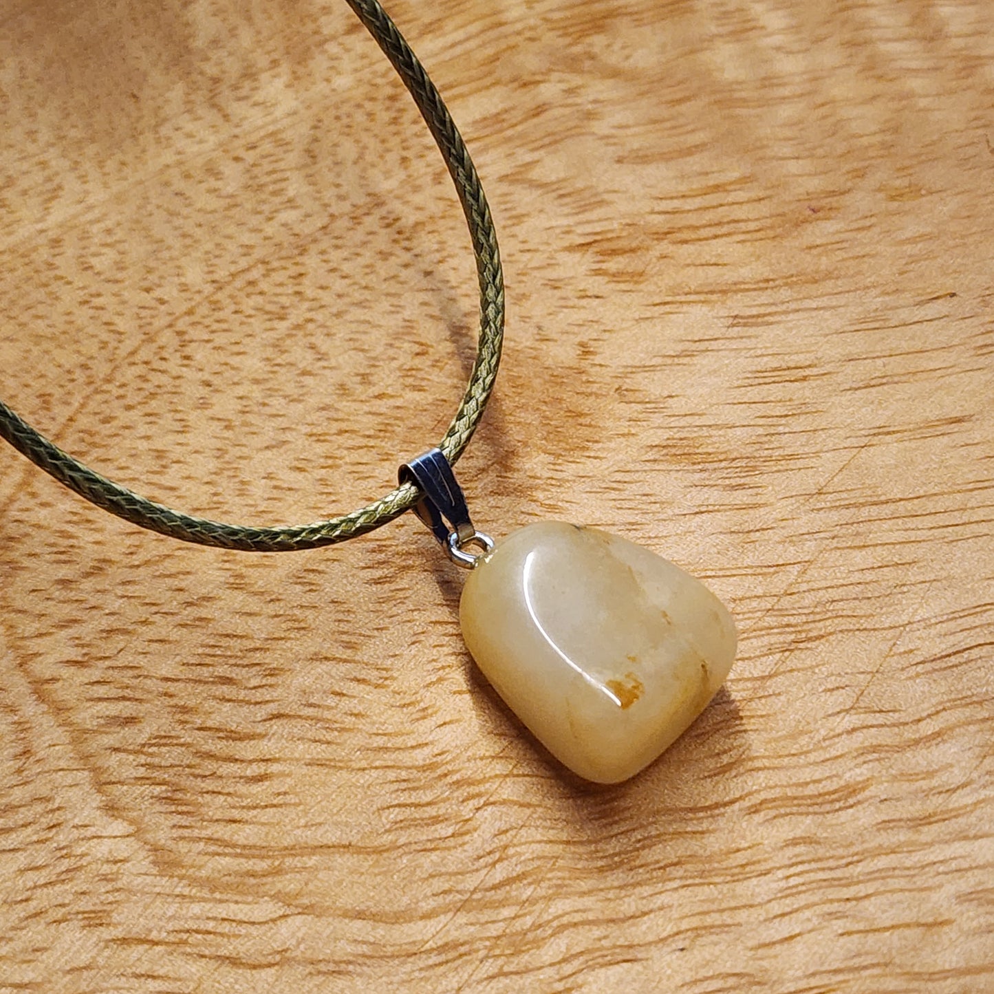 Citrine Stone Nugget Pendant