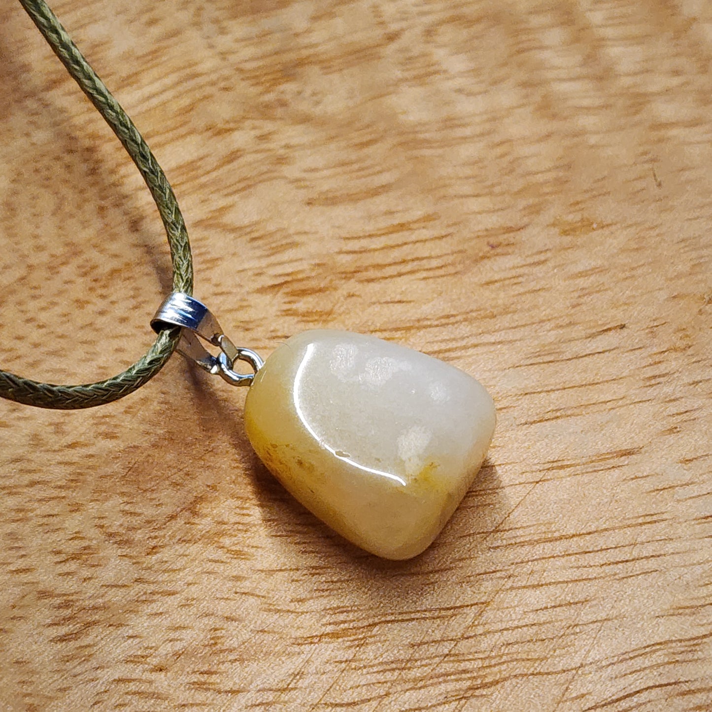 Citrine Stone Nugget Pendant