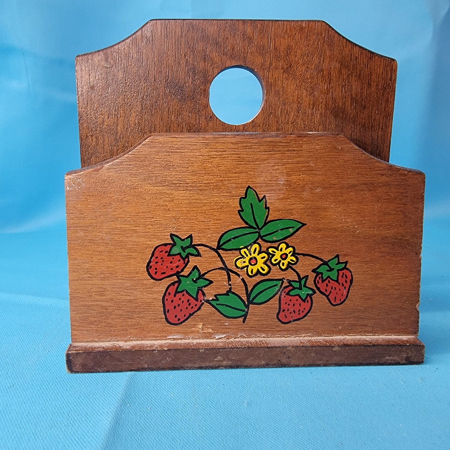 Vintage Wood Napkin Holder