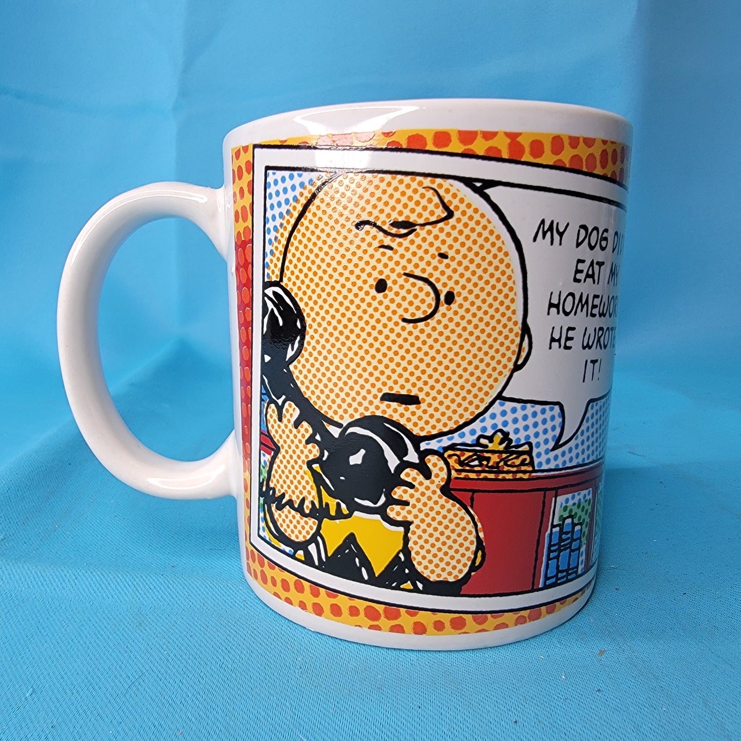 Peanuts Mug - My Dog Didn't Eat My Homework Charlie Brown