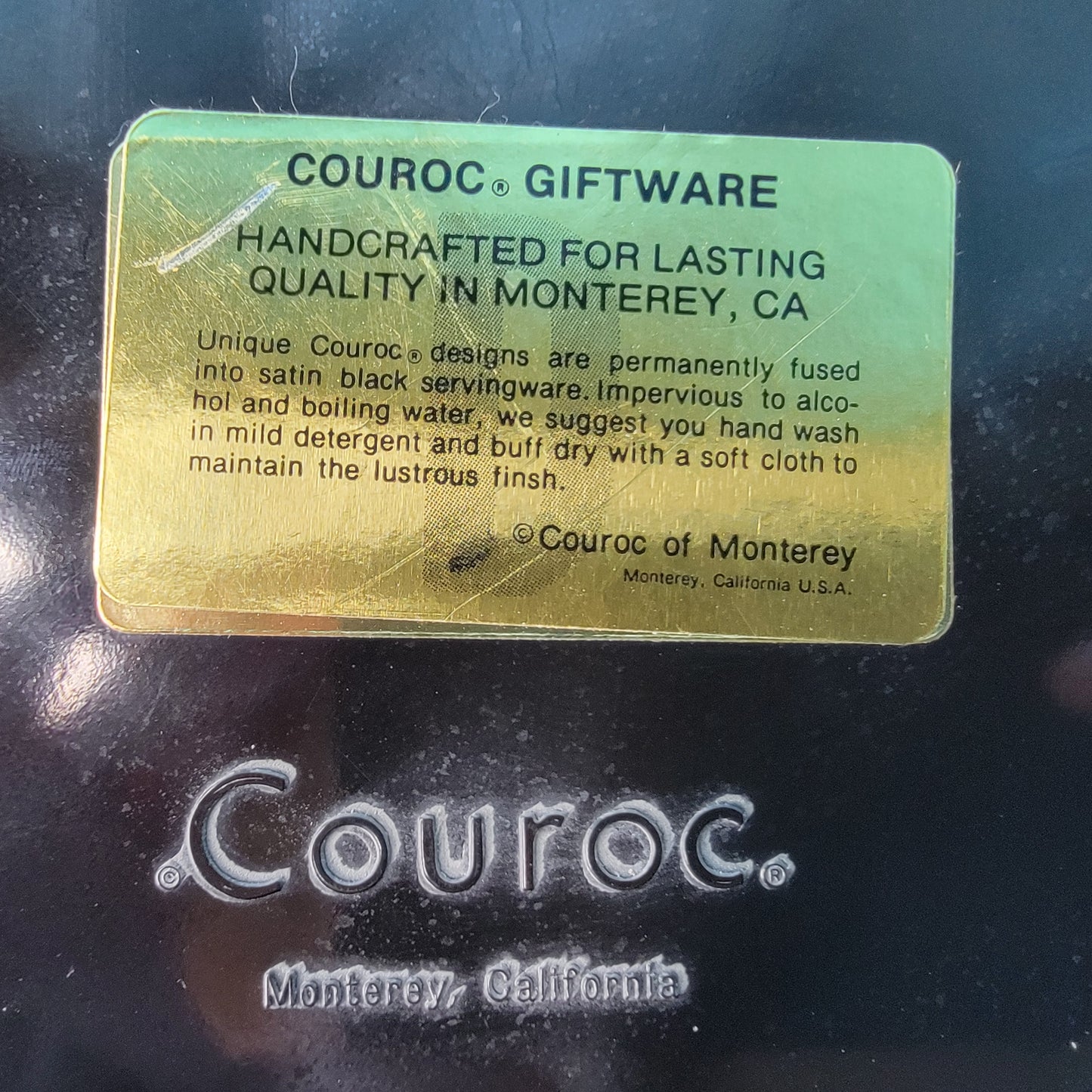 Mid Century Couroc Tray Seals Sea Lions Handmade In Monterey California