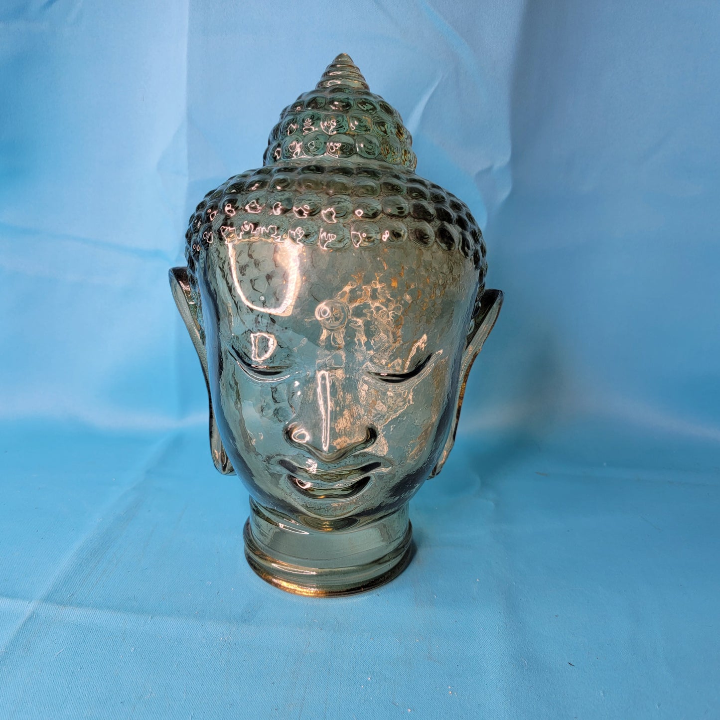 Amber Glass Buddha Head