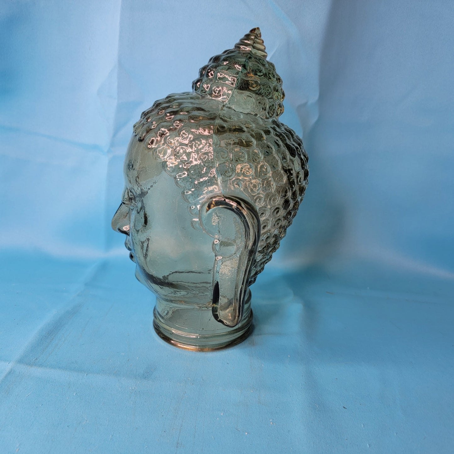 Amber Glass Buddha Head