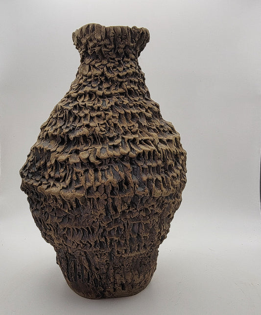 Mid Century Brutalist Pottery Vase