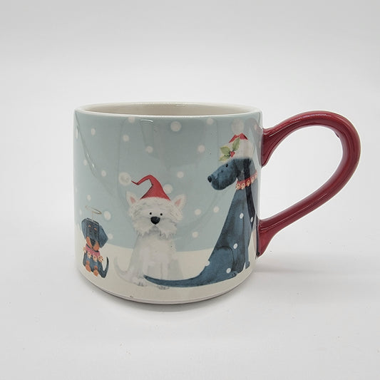 Pier 1 Christmas Dog Mug