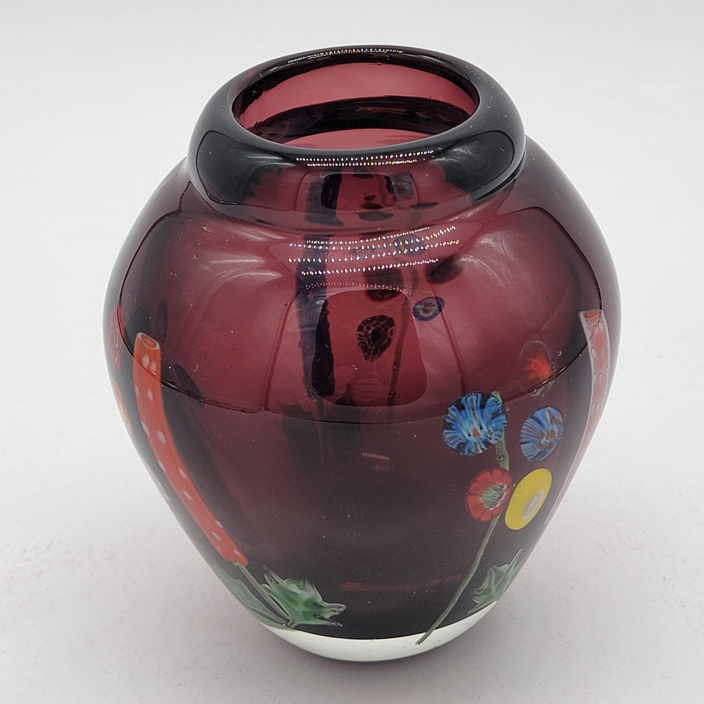 Arthur Kusak Millefiori Glass Vase