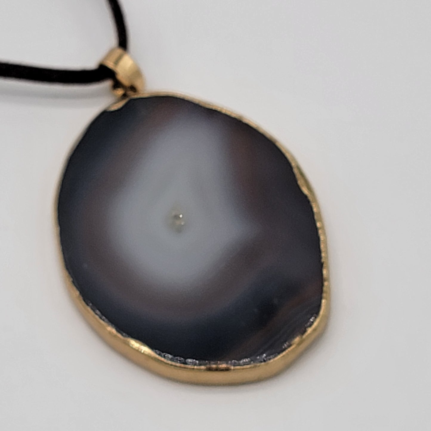 Natural Agate Slice Pendant