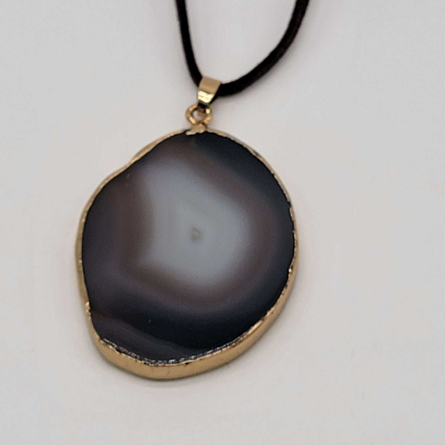 Natural Agate Slice Pendant