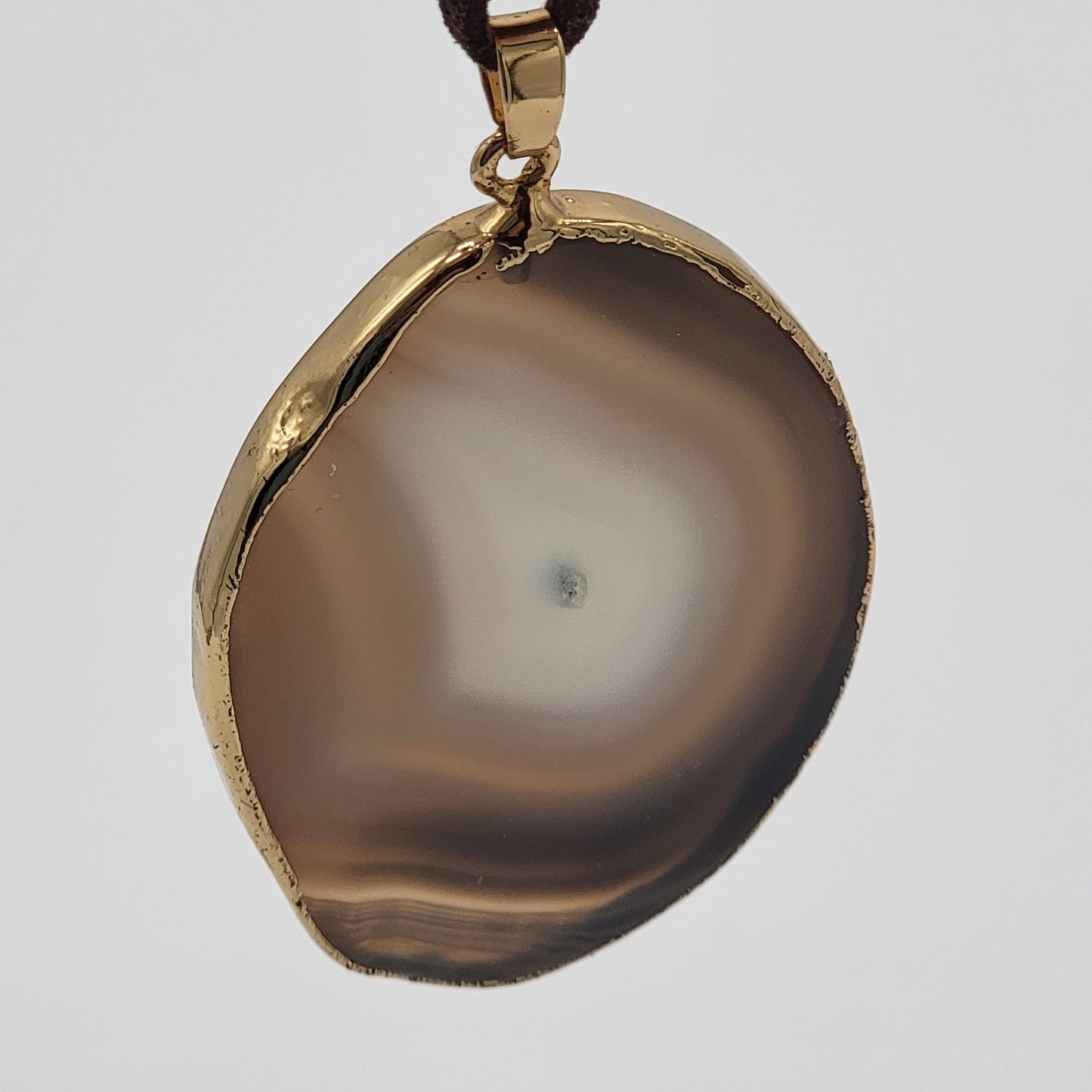 Natural Agate Slice Pendant