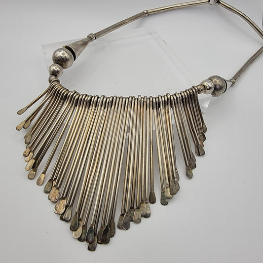 1970's Tribal Spoon Bib Necklace