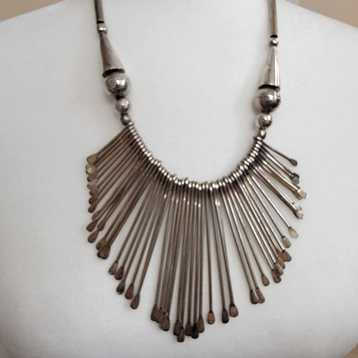 1970's Tribal Spoon Bib Necklace