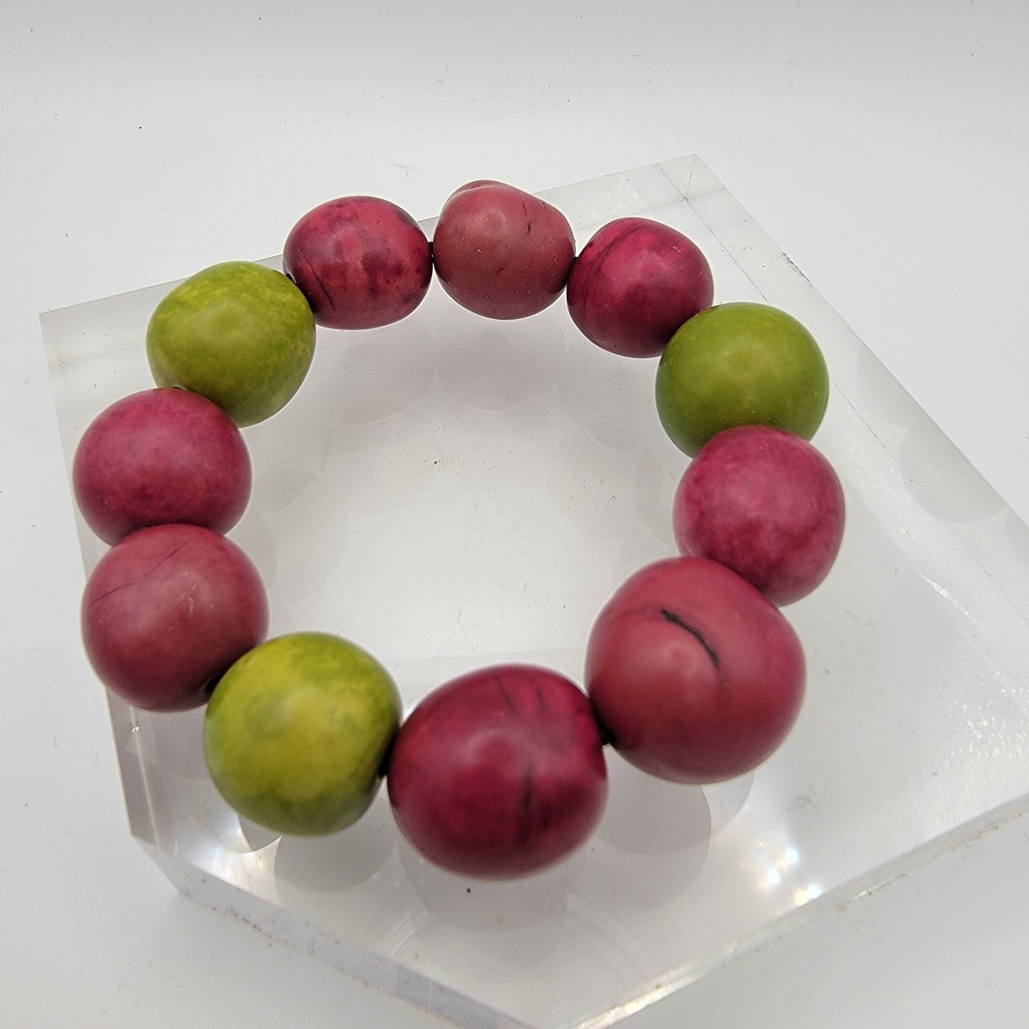 Painted Kukui Nut Bracelet