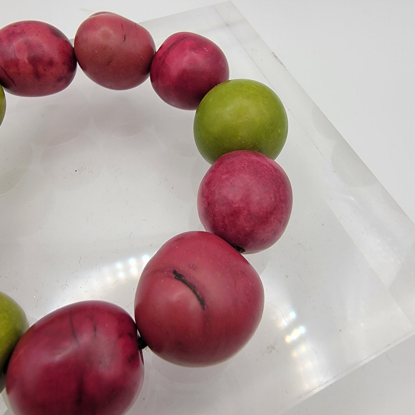 Painted Kukui Nut Bracelet