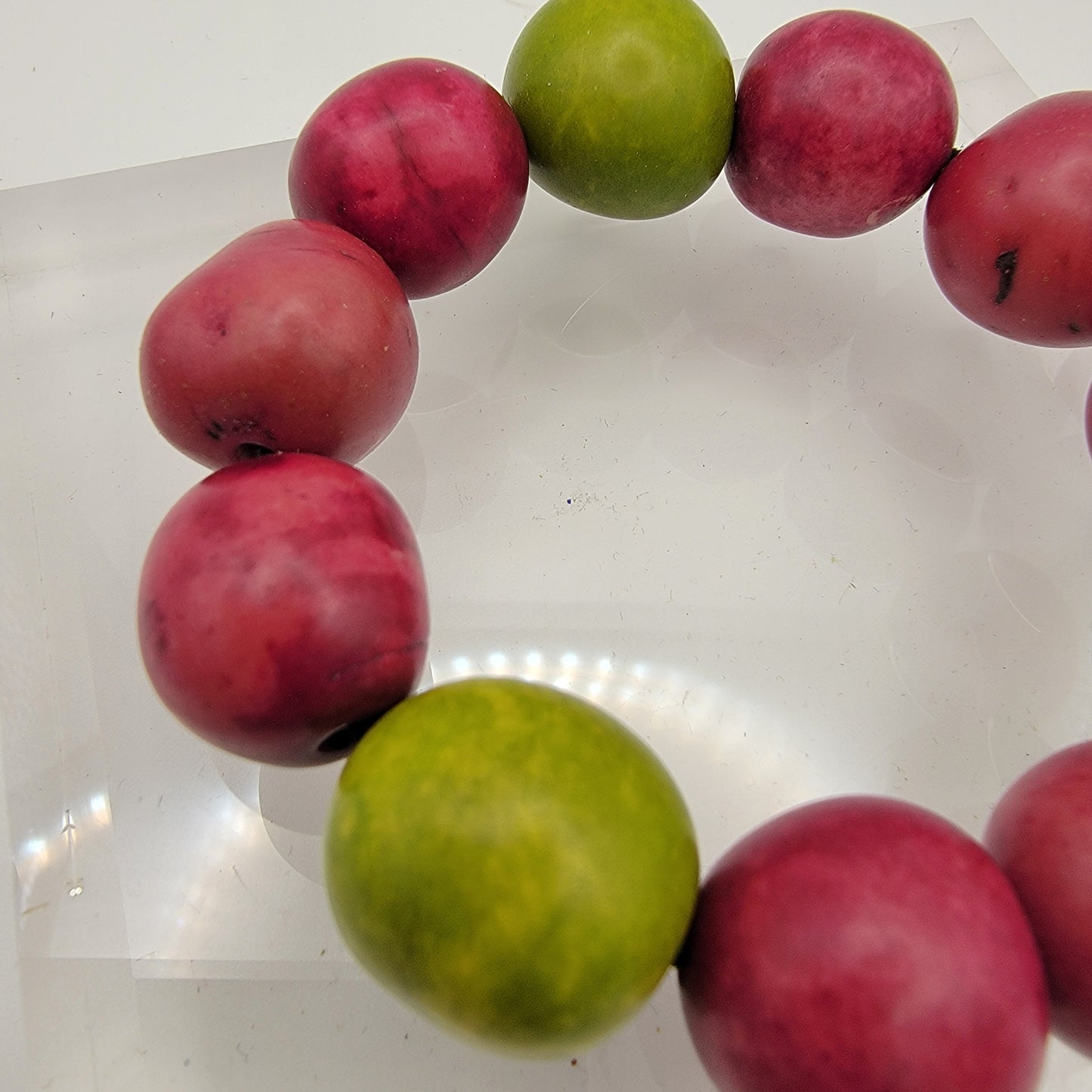 Painted Kukui Nut Bracelet