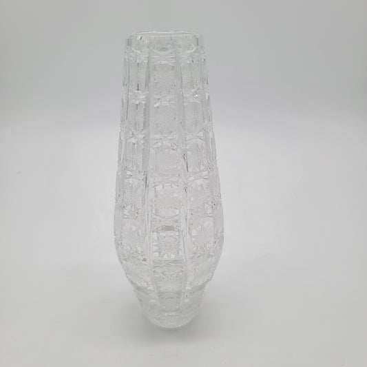 Bohemian Queen Lace Cut Glass Vase
