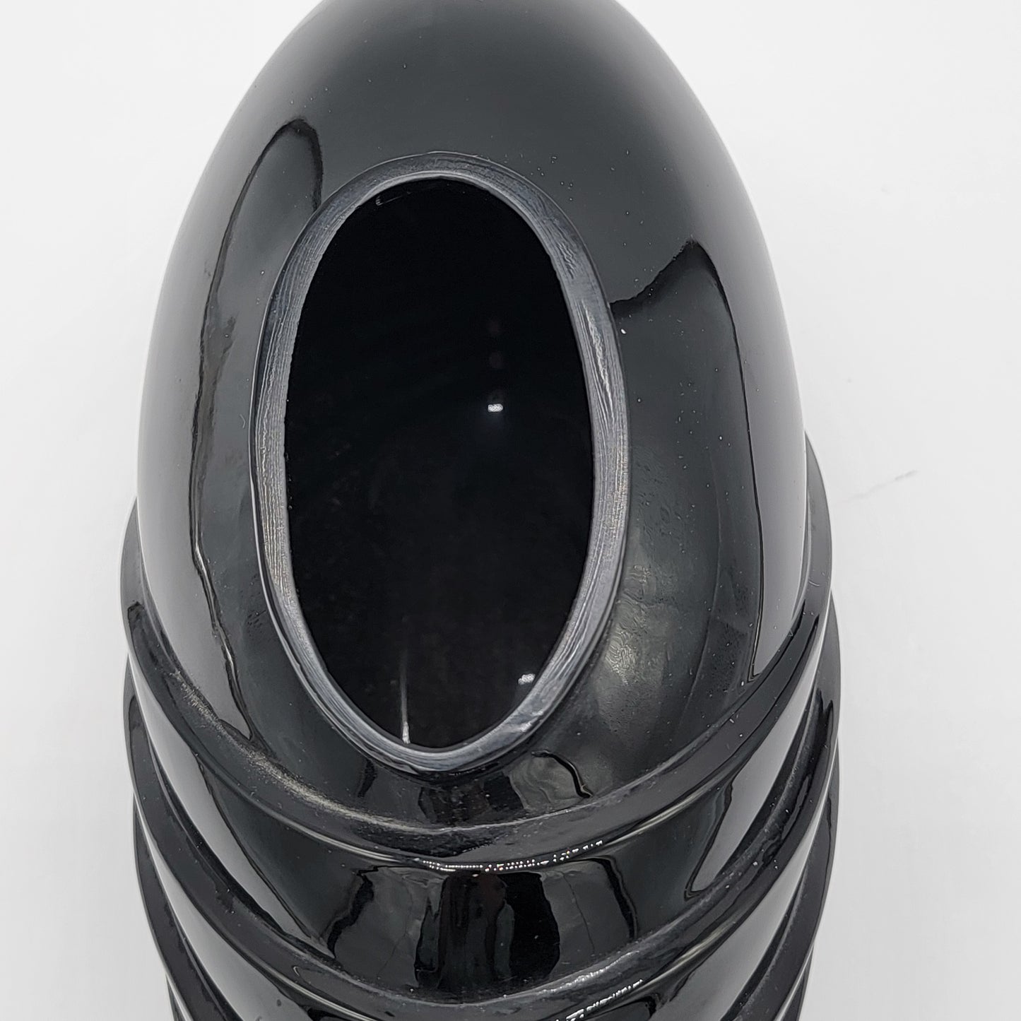 Modernist Black Glass Vase