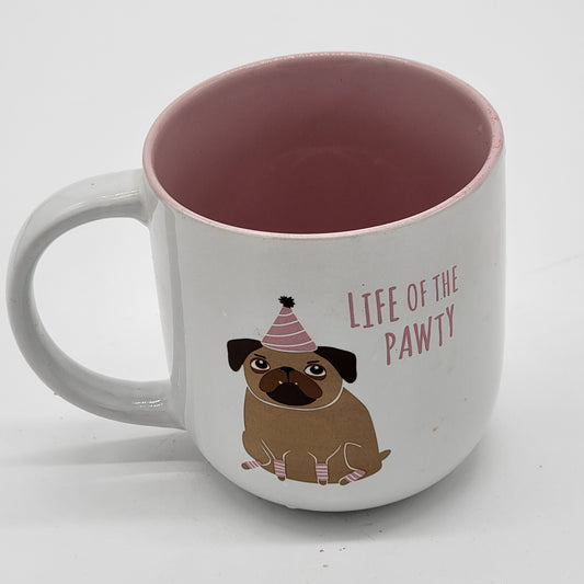 Clay Art Life of the Pawty Pug Mug