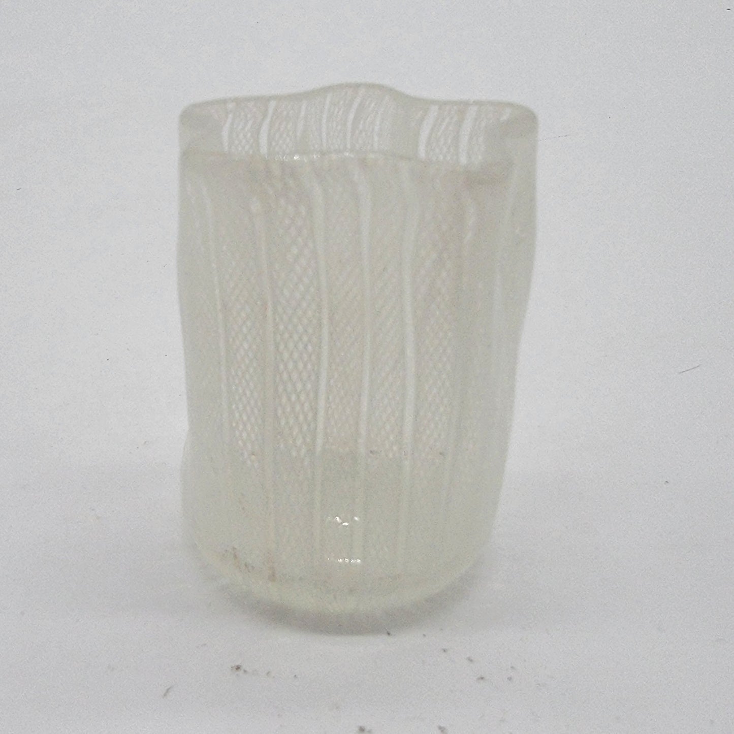 Zanfirico Murano Latticino Glass Toothpick Holder