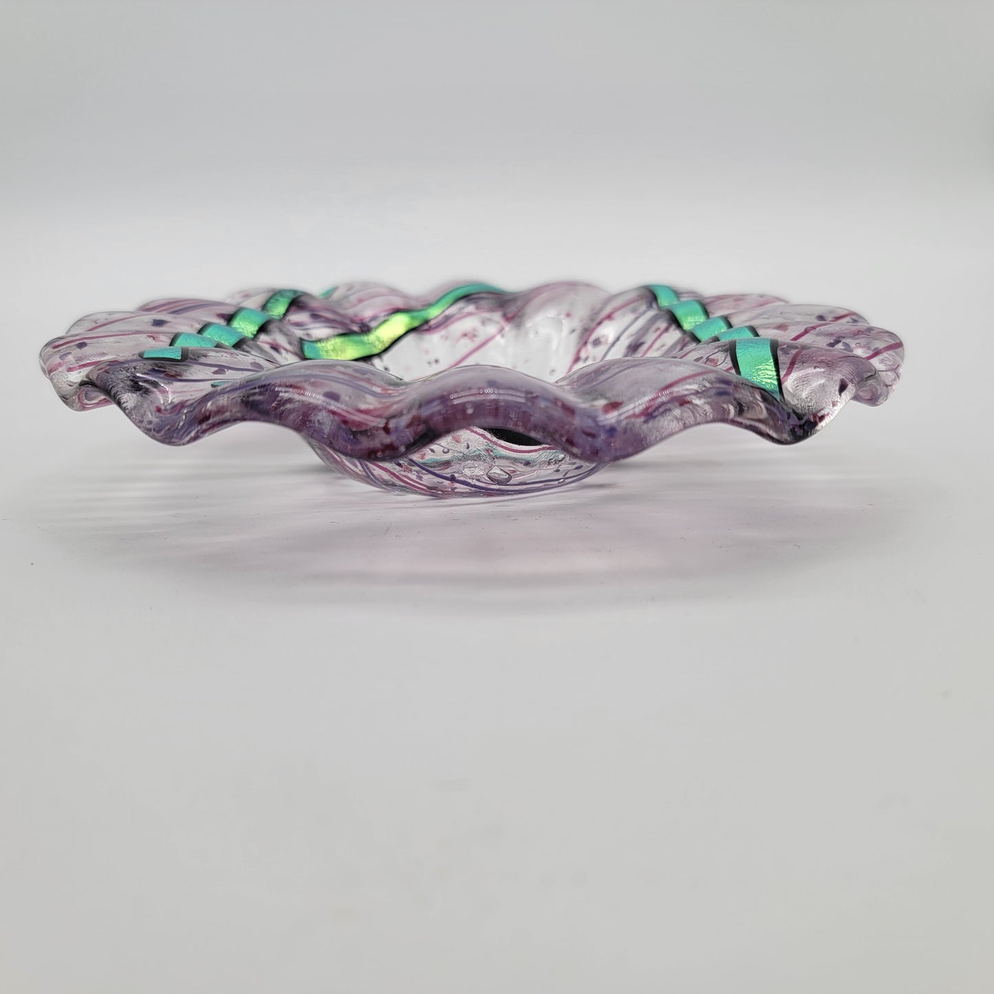 Marilyn Catlow Signed Fused Glass Bowl