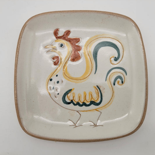 Gliddon Pottery Rooster Plate