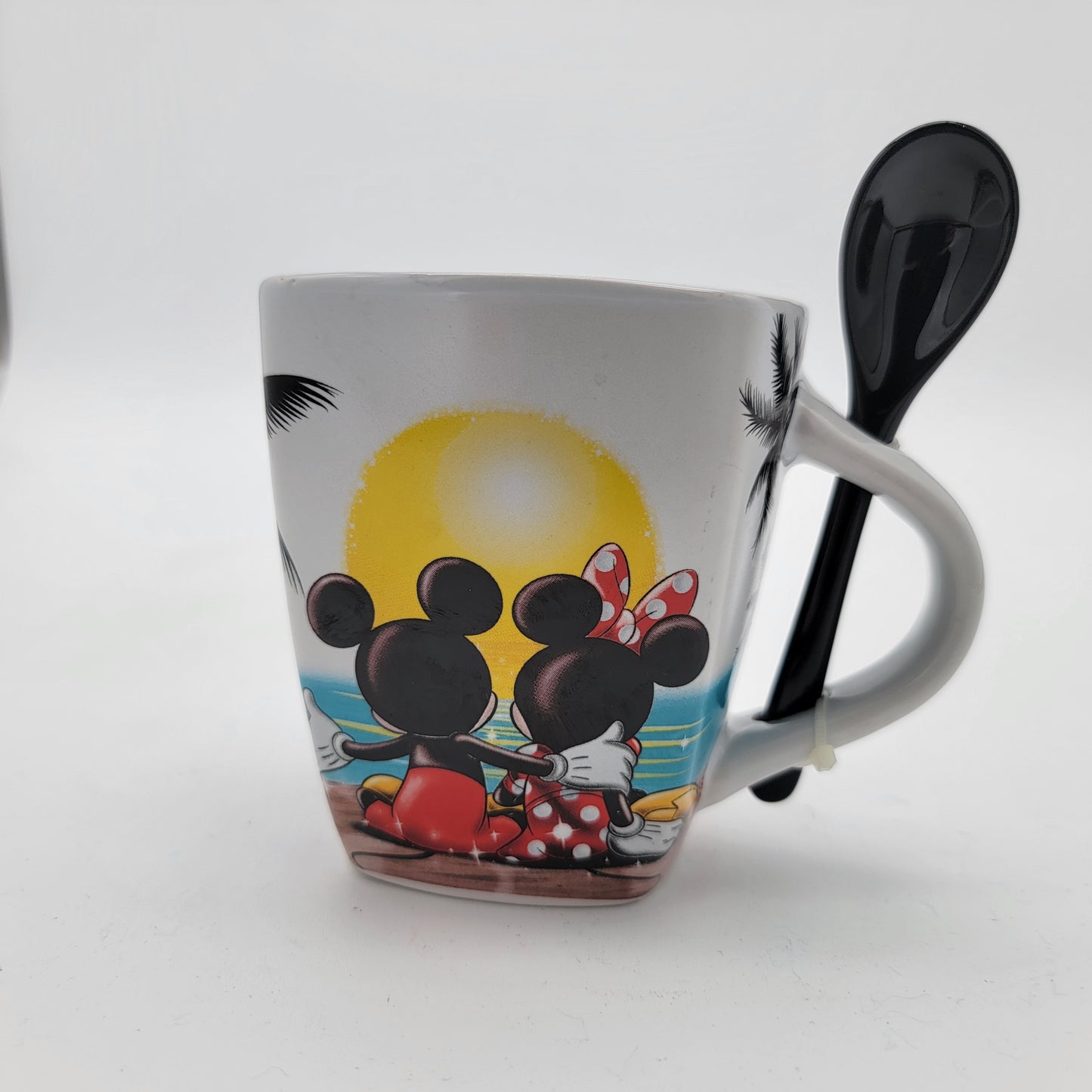 Jerry Leigh Mickey and Minnie Mouse Mug with Spoon