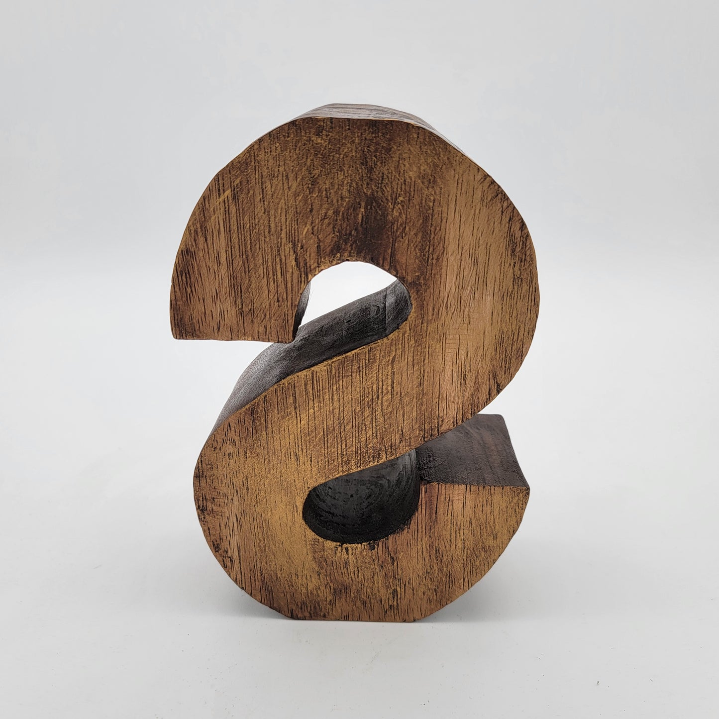 Free Standing Wood Block Letter S