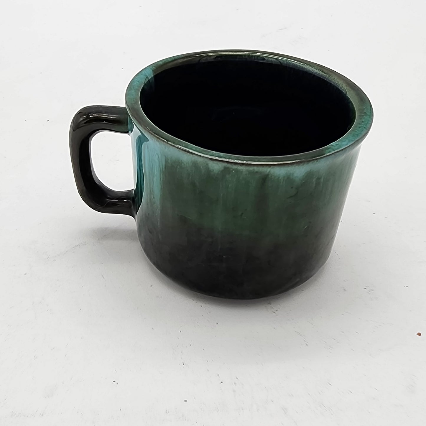 Blue Mountain Green Drip Pottery Mug
