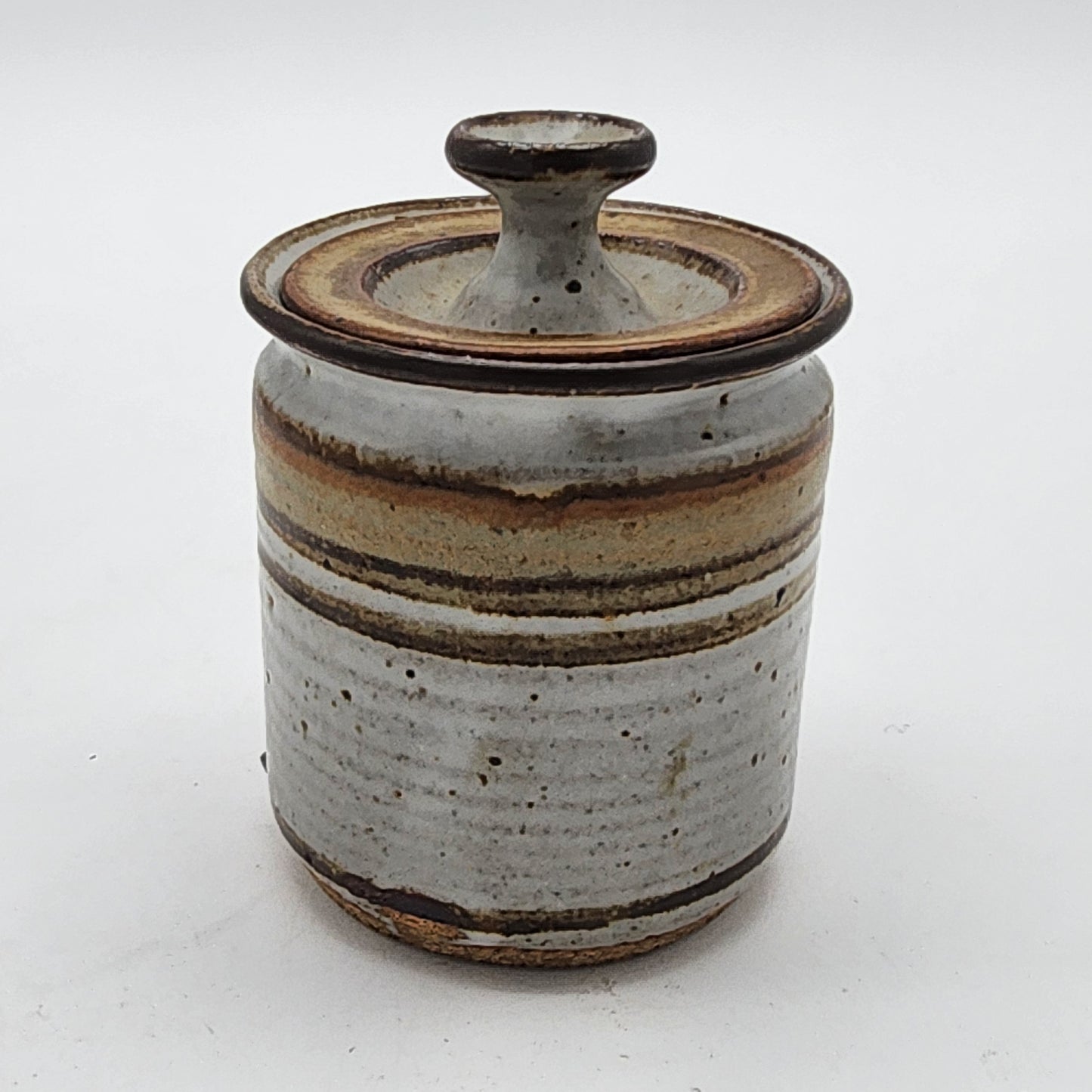Stoneware Pottery Jar with Lid