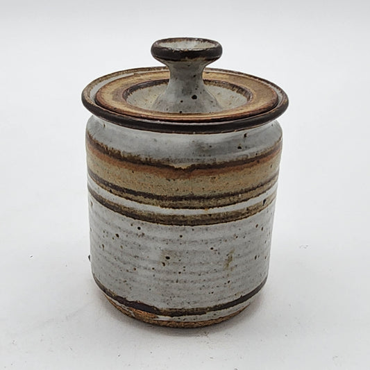 Stoneware Pottery Jar with Lid