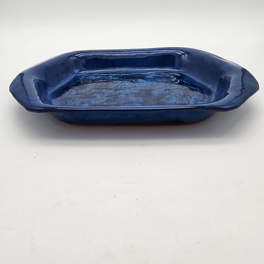 Bob Nuthouse Blue Pottery Baking or Serving Dish