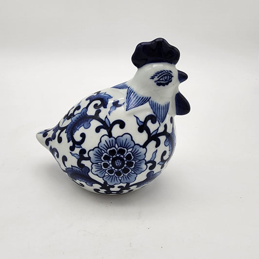 Blue and White Porcelain Chicken