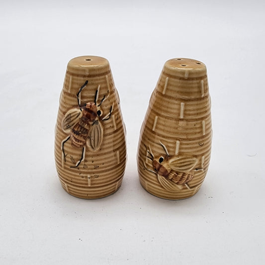 Bee Hive Salt and Pepper Shakers