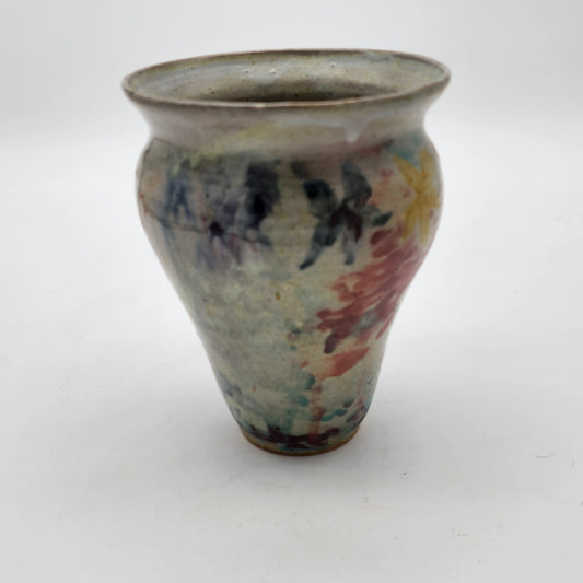 Art Pottery Vase with Watercolor Look