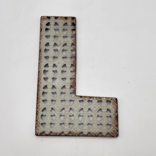 Punched Tin Letter L
