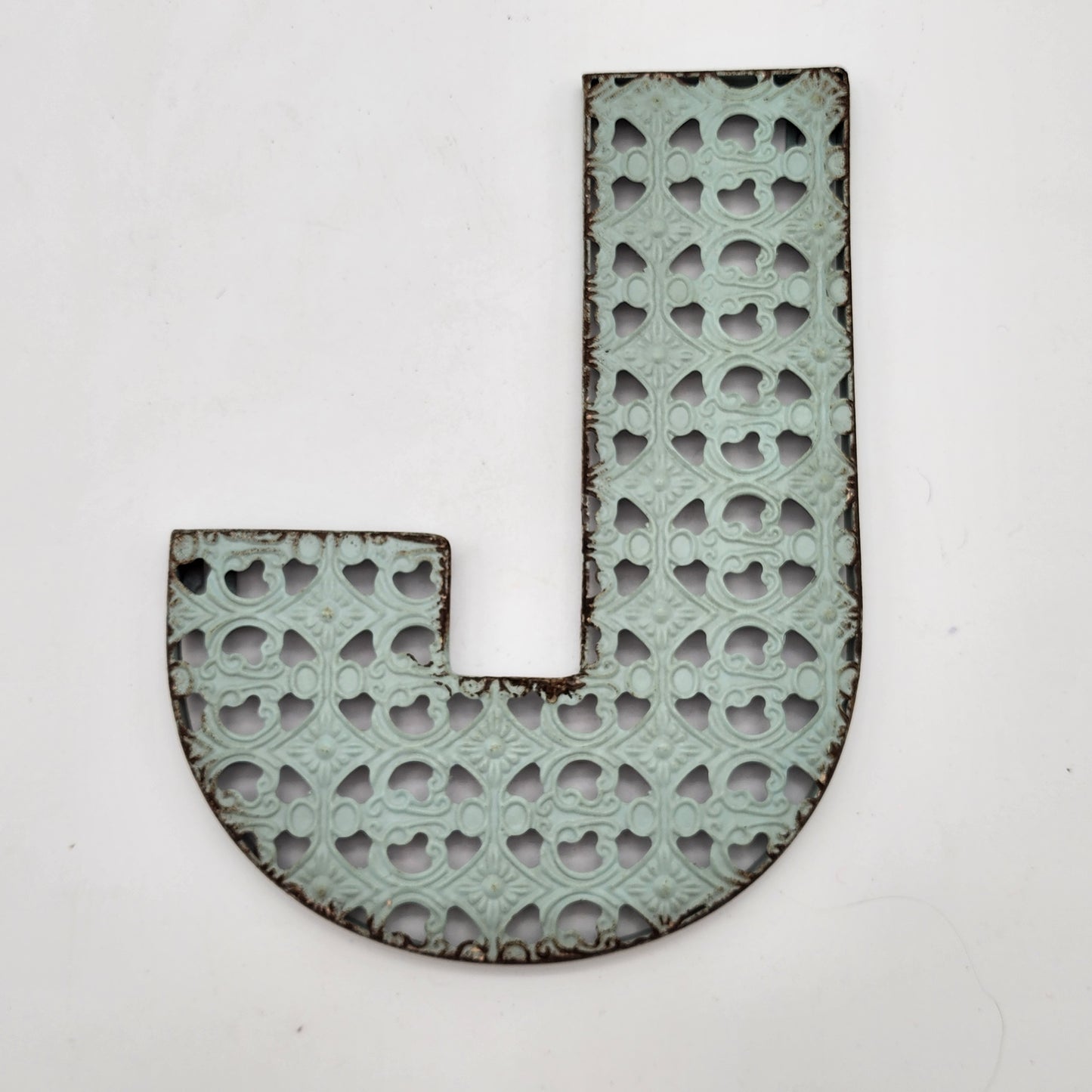 Punched Tin Letter J