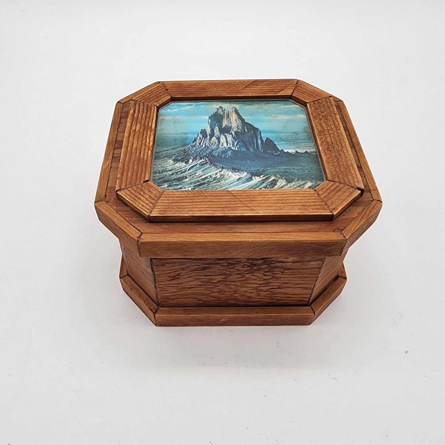 Wood Box with Castle Rock