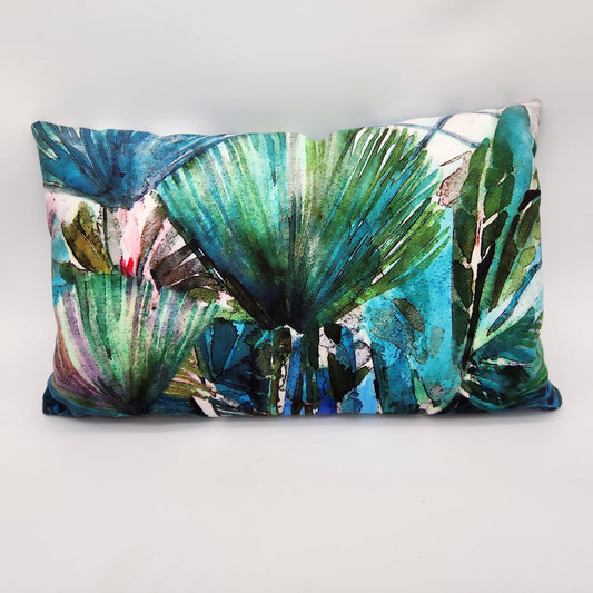 Watercolor Palms Pillow