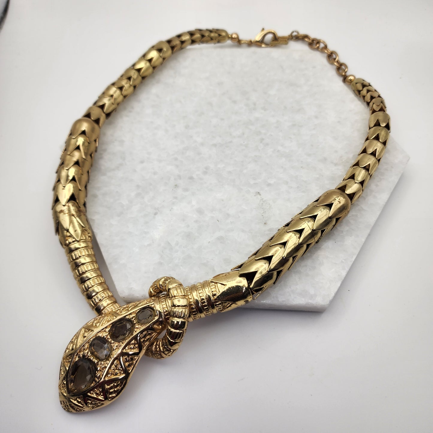 BDBG  Maxazria Snake Necklace with Rhinestones