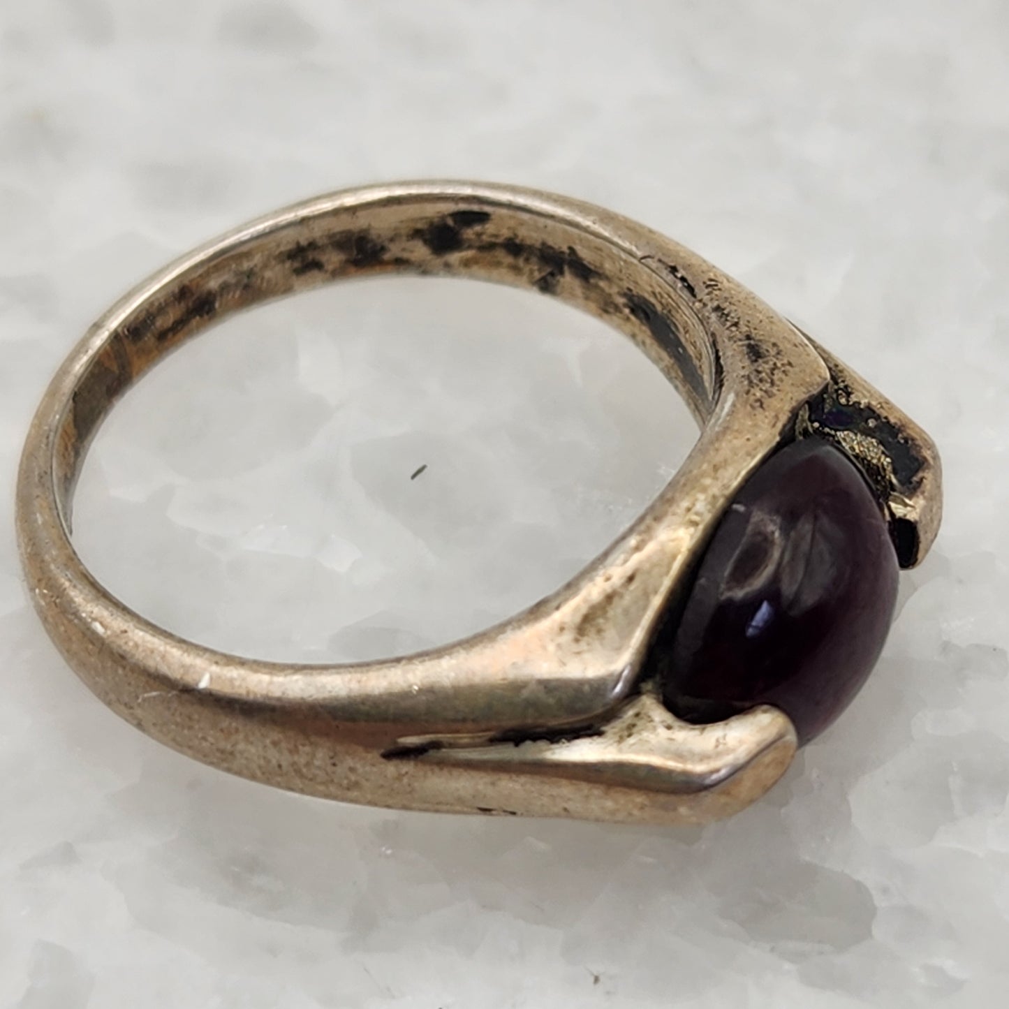 925 Sterling Garnet Ring Size 7