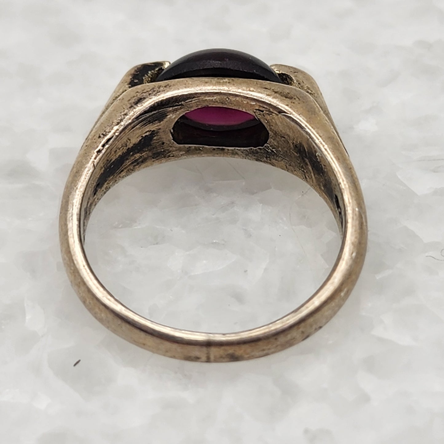 925 Sterling Garnet Ring Size 7