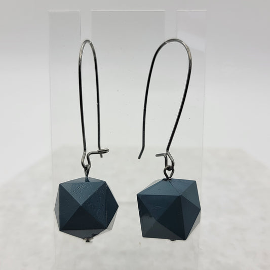 Faceted Cube Earrings