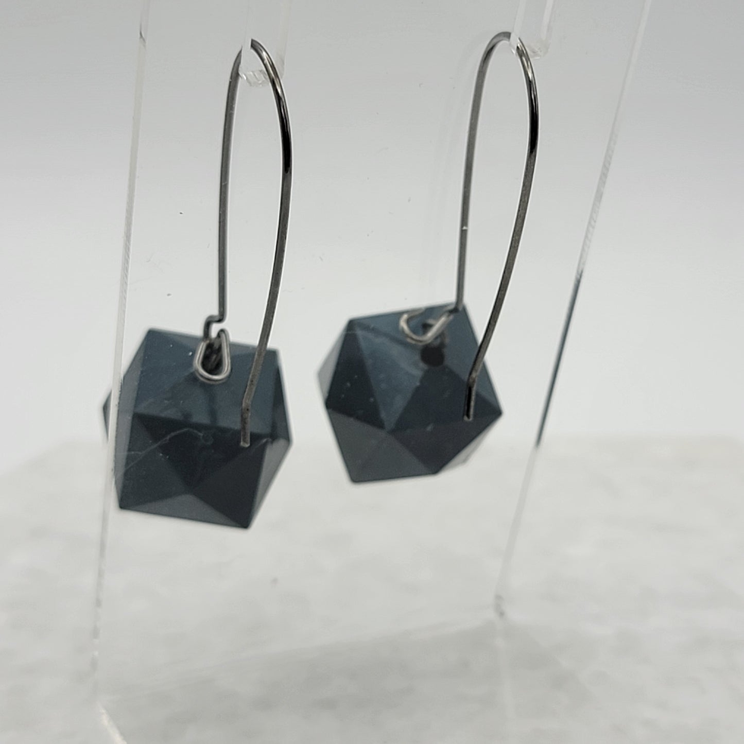 Faceted Cube Earrings