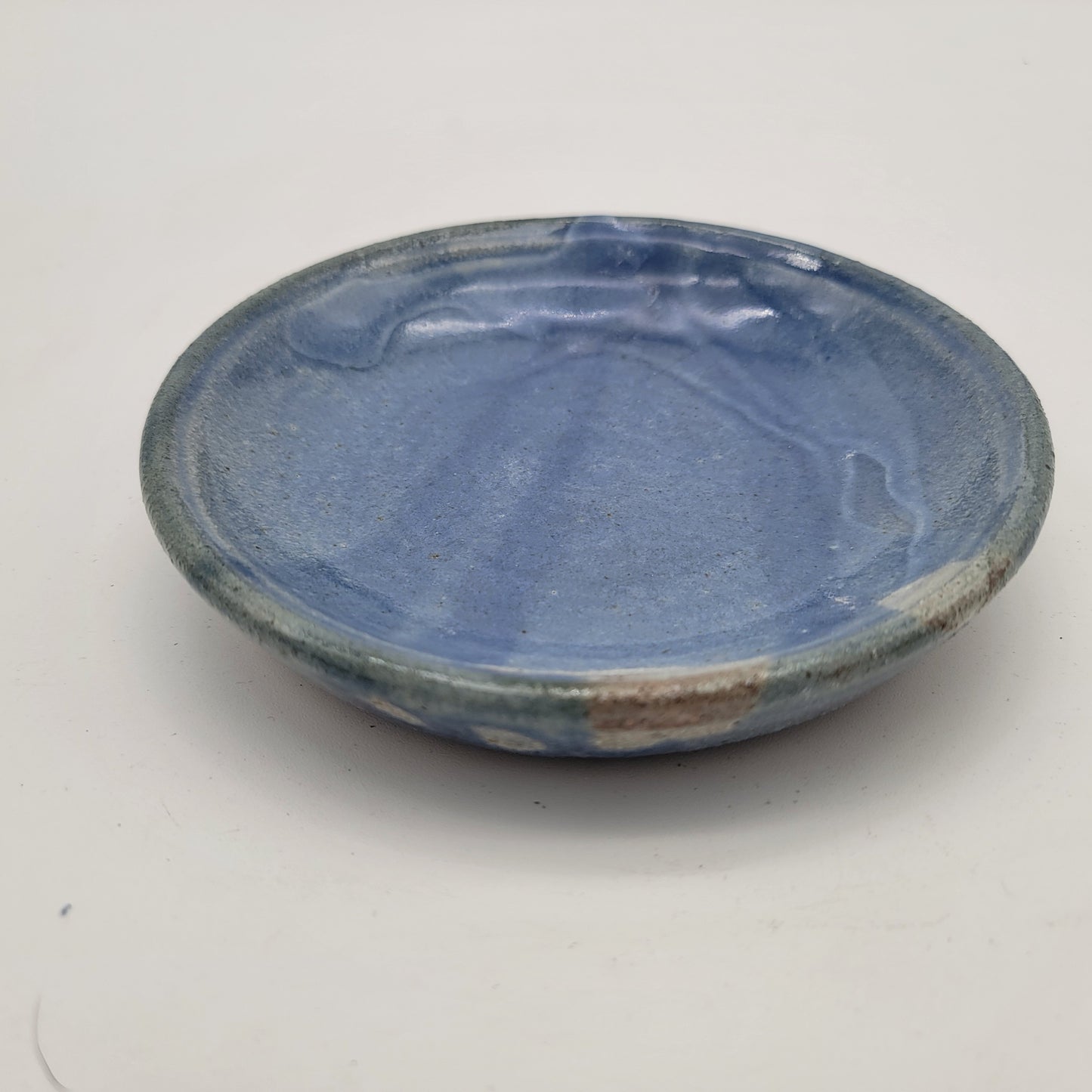 Vintage Blue Pottery Plate